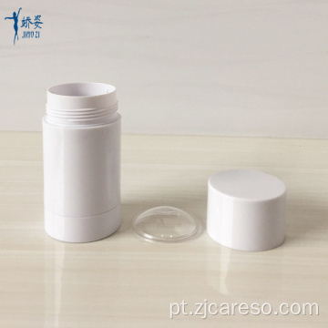 Recipiente de desodorante vazio branco brilhante de 75 ml